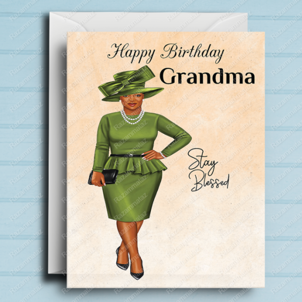 Black Woman Birthday Card U